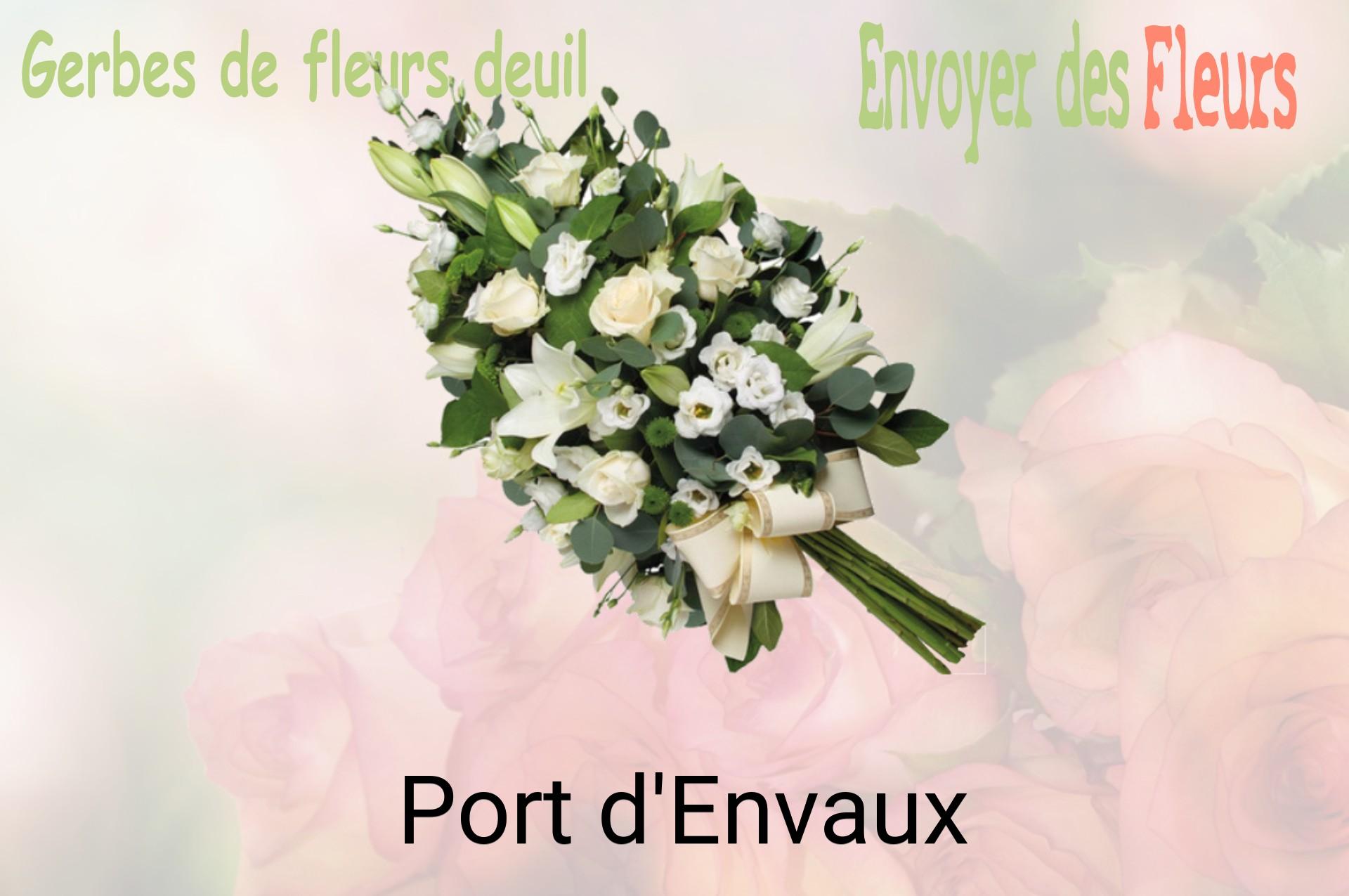 Gerbe de fleurs de deuil livrée à Port-d'Envaux